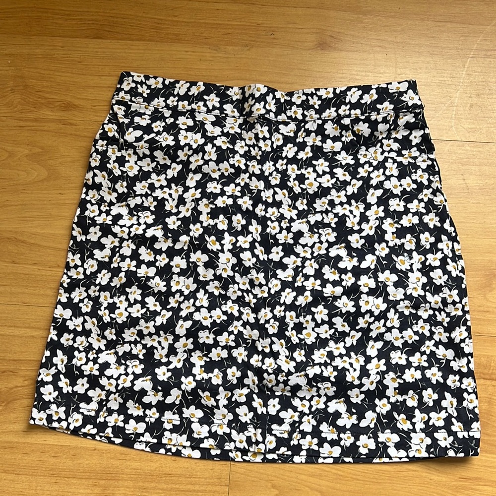Blue Mini Skirt with pockets